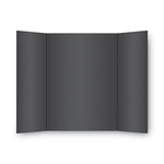 Two Cool Tri-Fold Poster Board, 36 X 48, Black/white, 6/carton