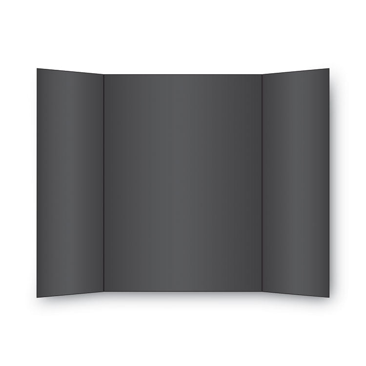 Two Cool Tri-Fold Poster Board, 36 X 48, Black/white, 6/carton