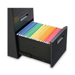 File Pedestal, Left Or Right, 3-Drawers: Box/box/file, Legal/letter, Charcoal, 14.96" X 19.29" X 27.75"
