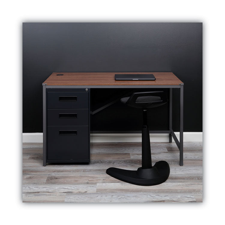 File Pedestal, Left Or Right, 3-Drawers: Box/box/file, Legal/letter, Charcoal, 14.96" X 19.29" X 27.75"