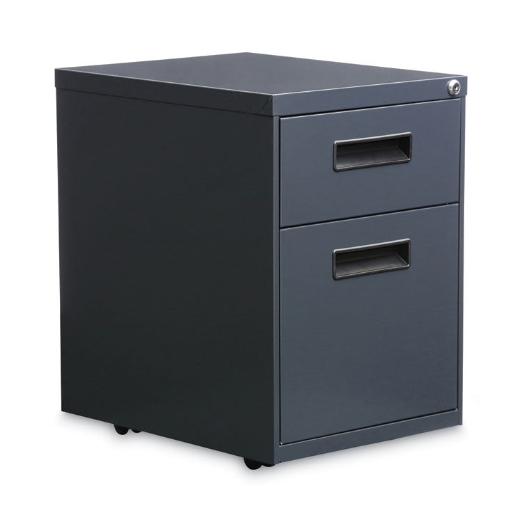 File Pedestal, Left Or Right, 2-Drawers: Box/file, Legal/letter, Charcoal, 14.96" X 19.29" X 21.65"