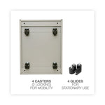 File Pedestal, Left Or Right, 2 Legal/letter-Size File Drawers, Putty, 14.96" X 19.29" X 27.75"