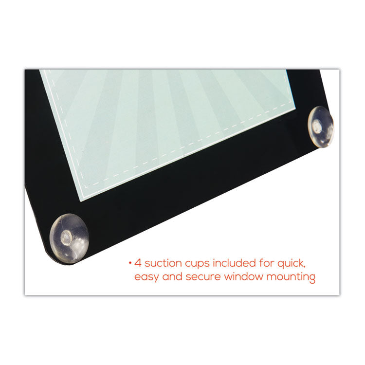 Superior Image Window Display, 8.5 x 11 Insert, Clear/Black