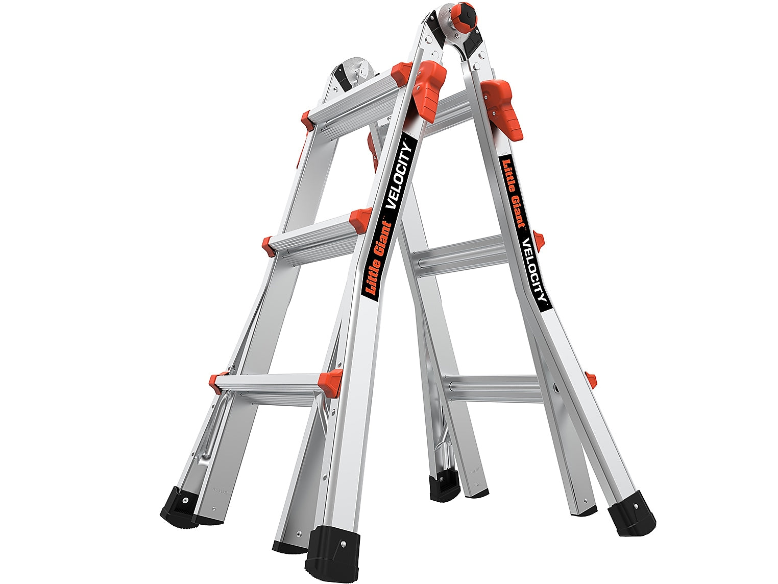 Little Giant Ladders Velocity 3.58' Aluminum Extension Ladder, 300 lb. Capacity (15413-001)
