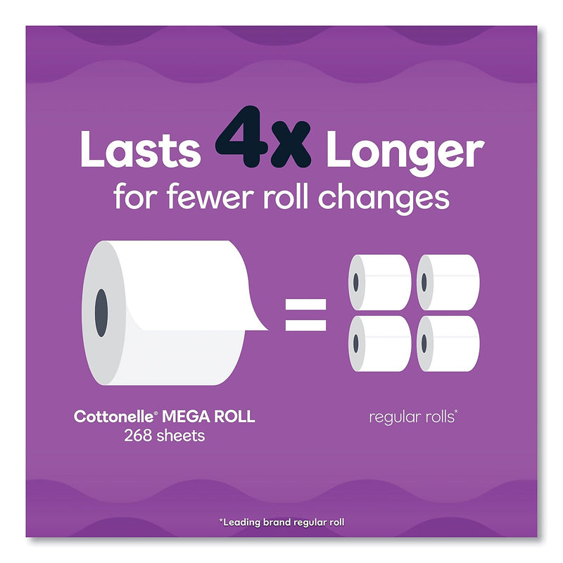 Cottonelle Ultra ComfortCare Toilet Paper, 2-Ply, White, 284 Sheets/Roll, 48 Rolls/Carton (KCM55494)