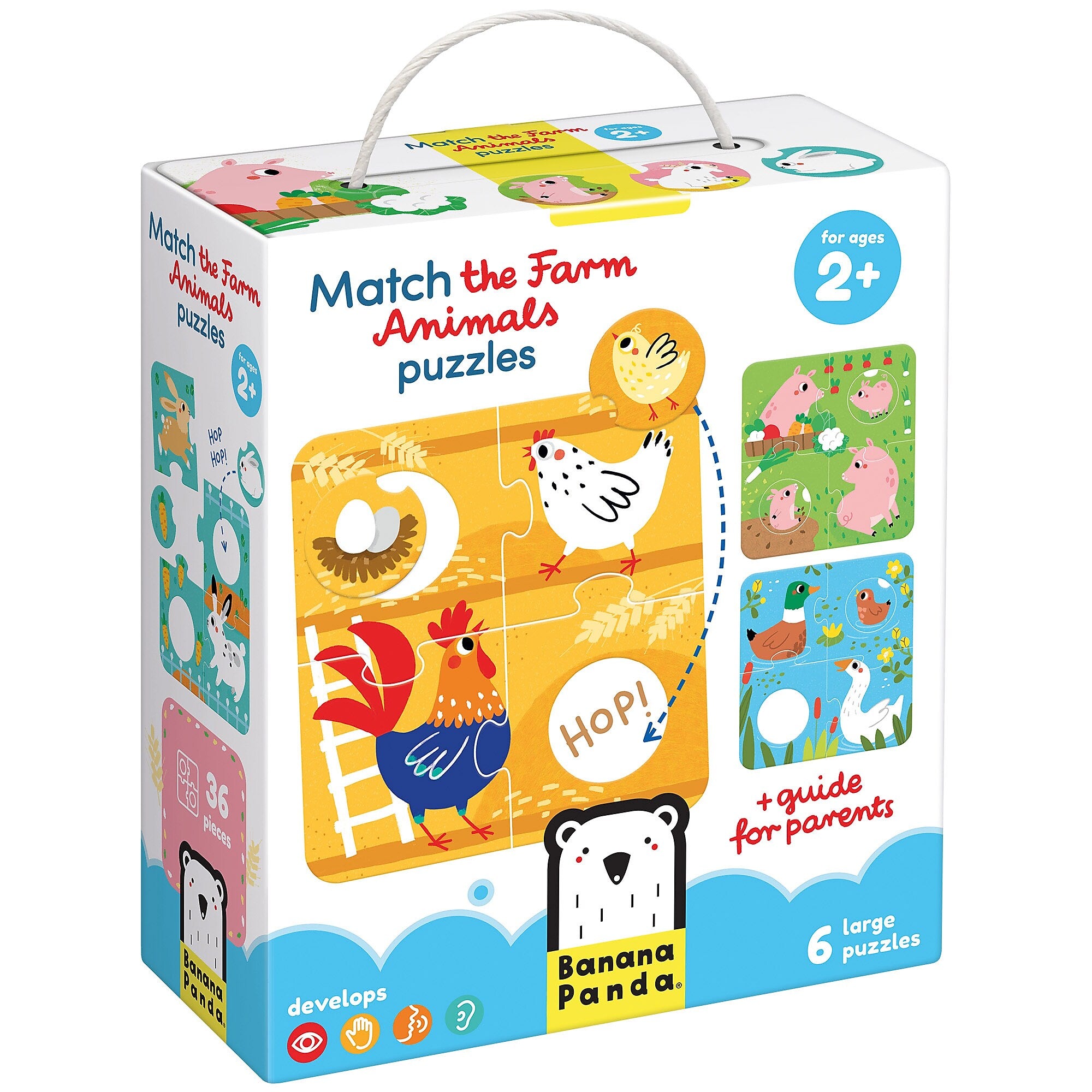 Banana Panda Match the Farm Animals Puzzles, 6/Set (BPN49168)
