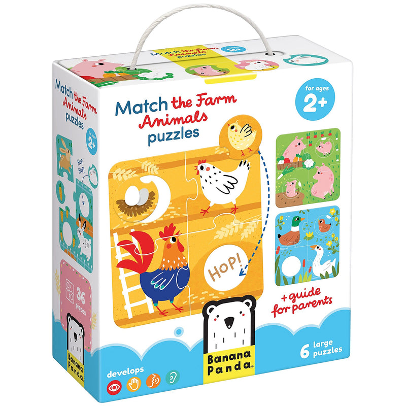Banana Panda Match the Farm Animals Puzzles, 6/Set (BPN49168)