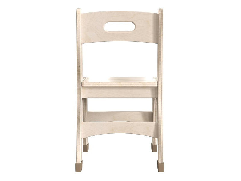 Flash Furniture Bright Beginnings Wooden Classroom Chair, Brown, 2 Pieces/Set (MK-KE24442-GG)