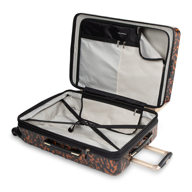 Ricardo Beverly Hills Cambria 24" Hardside  Suitcase, 8-Wheeled Spinner, Tortoise (140-25-973-4VP)