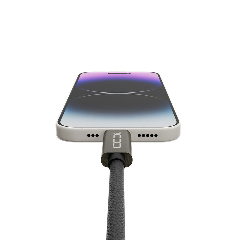 CODi Charge & Sync 3' USB-C to USB-C Power Cable, Male to Male, Black (A01101)