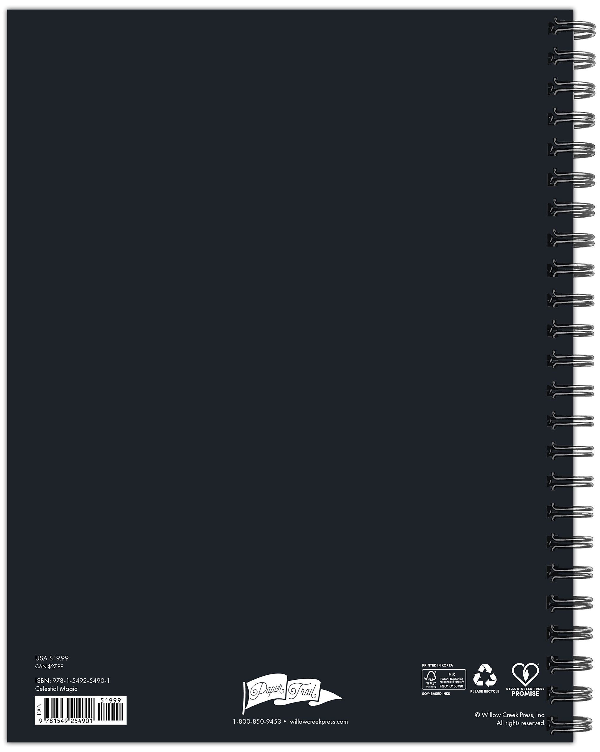 2025-2026 Willow Creek Celestial Magic 8.5" x 11" Academic Year Weekly & Monthly Planner, Multicolored (54901)