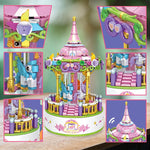 Contixo Carousel Building Block Set with Music Box, 488 Pieces/Set (CNXBK02)