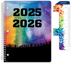 2025-2026 Global Printed Products Rainbow Silhouette 8.5" x 11" Academic Weekly & Monthly Planner,  Paper Cover