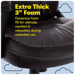 Serta Manager's Office Chair, Puresoft® Faux Leather, Roasted Chestnut Brown (43669OSS)