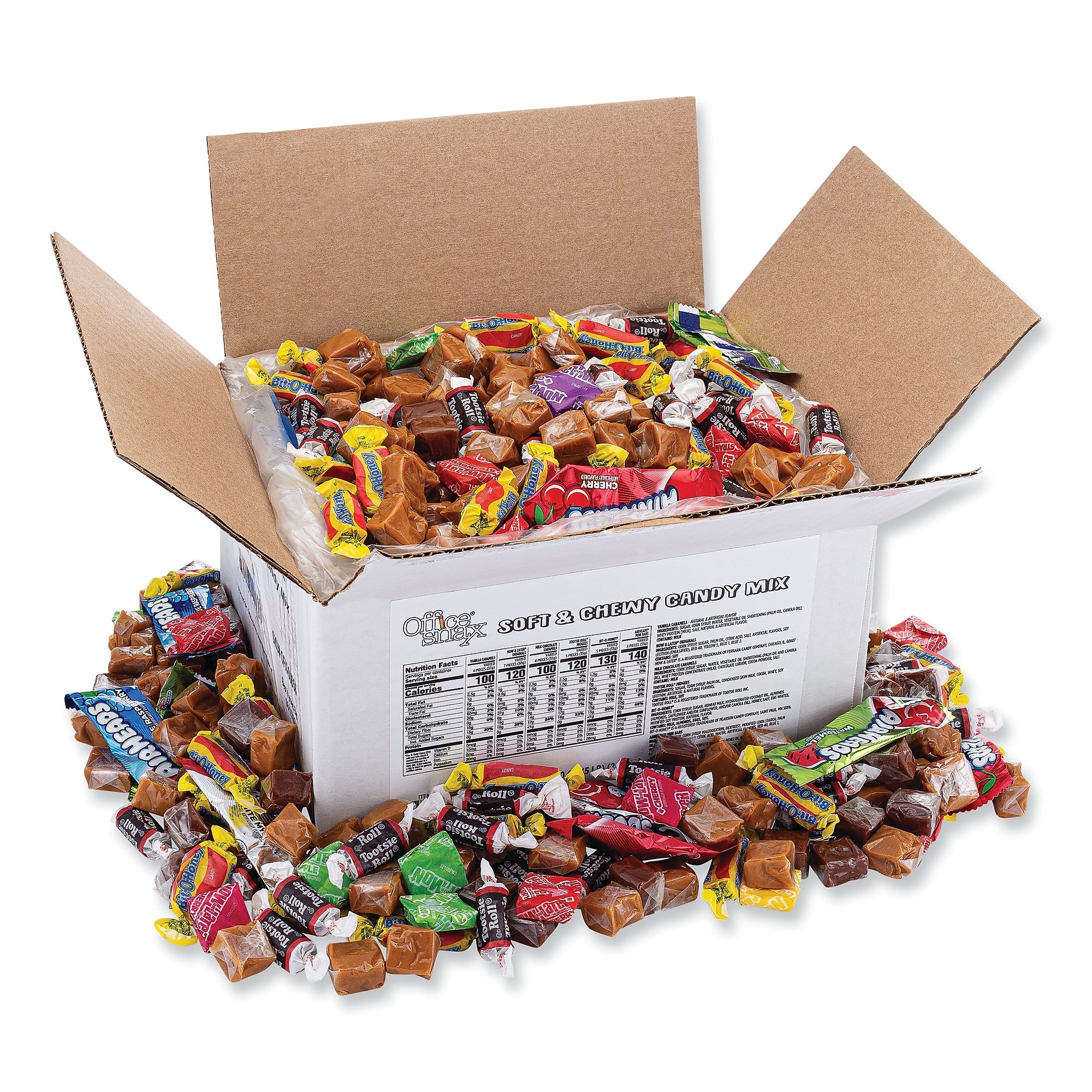 Office Snax Soft and Chewy Candy Mix, Assorted Flavors, 5 lbs. (OFX00656)