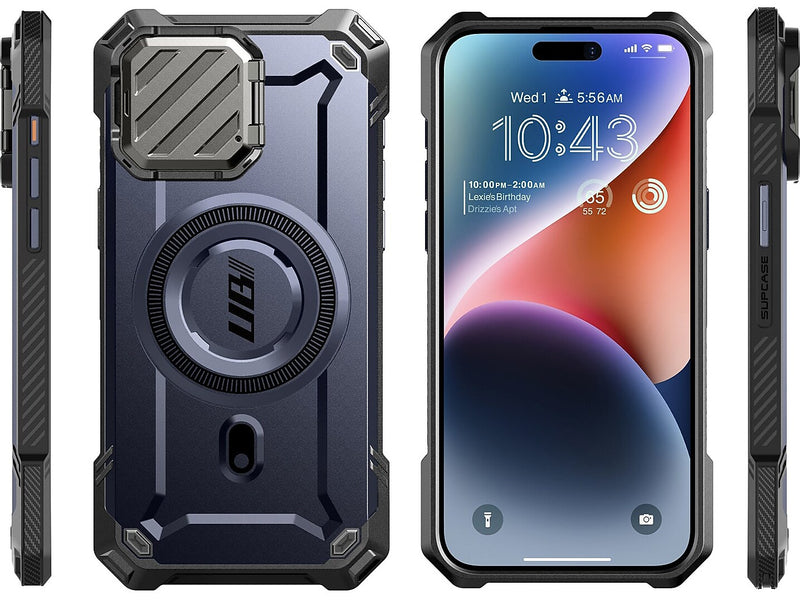 SUPCASE Unicorn Beetle MAG XT MagSafe Rugged Case for iPhone 15 Pro Max, Shock-Absorbing, Dark Blue (SPH23MX67MGXTMN)