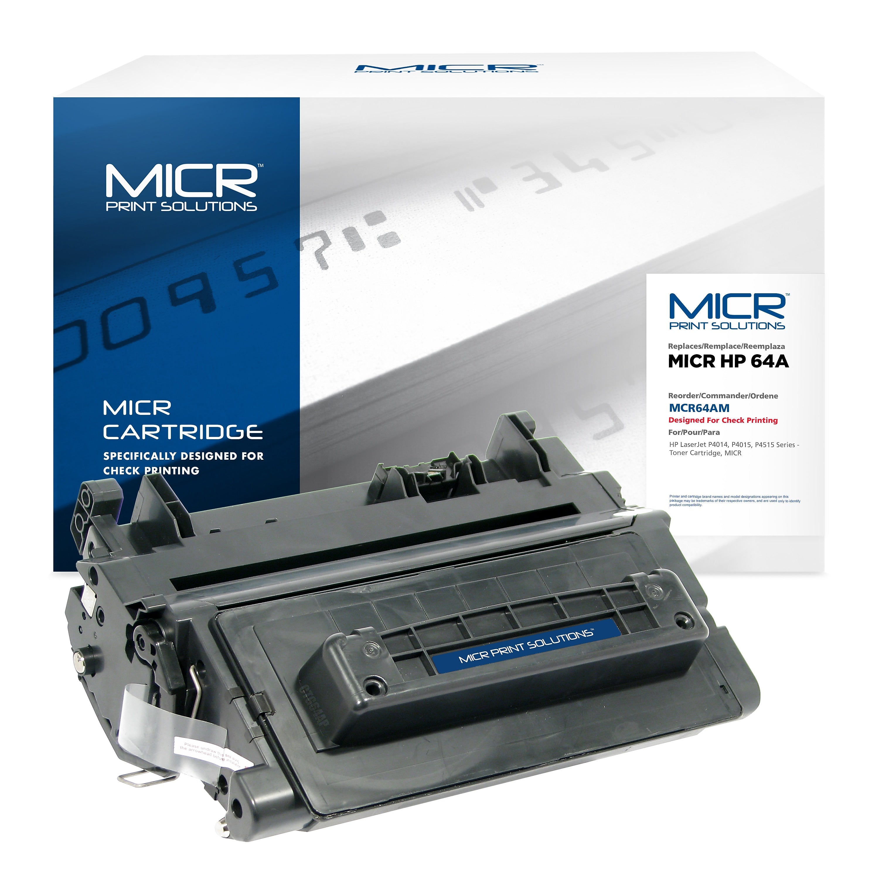 MICR Print Solutions Compatible Black Standard Yield Toner Cartridge Replacement for HP 64A
