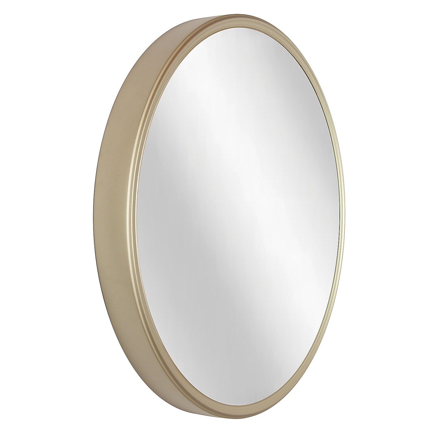 Infinity Instruments Deep Frame Metal Wall Mirror, 24" (20216GD)
