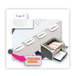 Laser Printable Index Tabs, 1/5-Cut, White, 1.13" Wide, 100/Pack