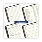 Recycled Monthly Planner with Perforated Memo Section, 8.75 x 7, Black Cover, 12-Month (Jan to Dec): 2025