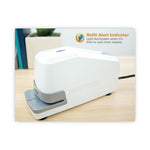 Impulse 30 Electric Stapler, 30-Sheet Capacity, White