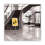 Improv Lobby Clip-Frame Pedestal Sign, 18 X 24 Frame, 54" High, Aluminum
