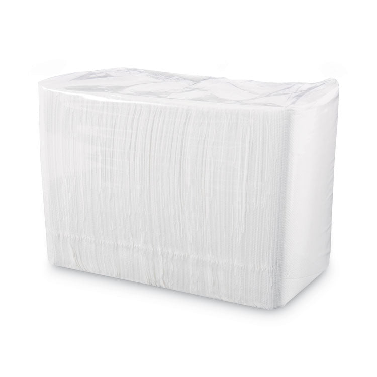 1/4-Fold Lunch Napkins, 1-Ply, 11.8" x 11.2", White, 6,000/Carton