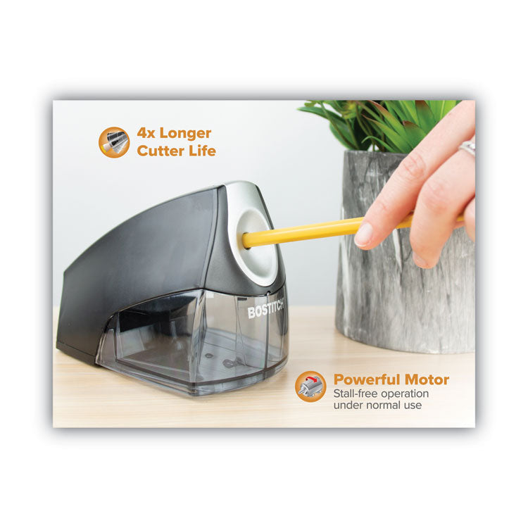 Personal Electric Pencil Sharpener, Ac-Powered, 4.25 X 8.4 X 4, Black