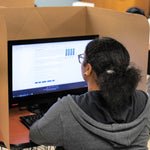 Classroom Products Foldable Cardboard Freestanding Privacy Shield, 19"H x 26"W, Kraft, 20/Box (VB1920 KR)