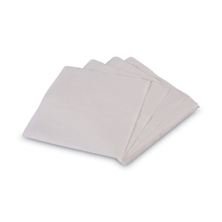 1/4-Fold Lunch Napkins, 1-Ply, 11.8" x 11.2", White, 6,000/Carton