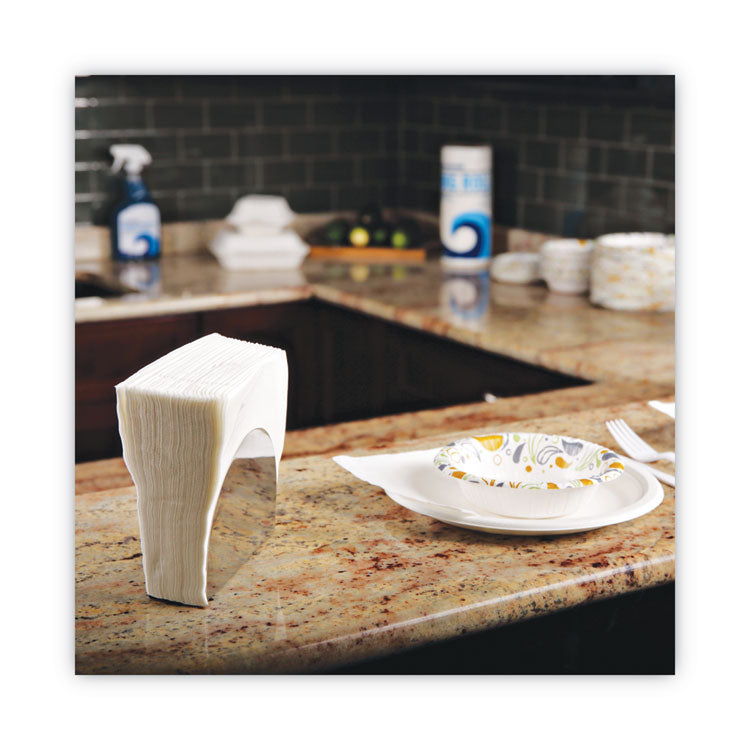 1/4-Fold Lunch Napkins, 1-Ply, 11.8" x 11.2", White, 6,000/Carton