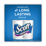 Toilet Paper, Septic Safe, 1-Ply, White, 1,000 Sheets/Roll, 12 Rolls/Pack, 4 Pack/Carton