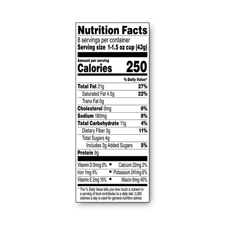 Spreads, Creamy Peanut Butter, 1.5 Oz Cup, 8/box