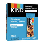 KIND Gluten Free Blueberry Vanilla Cashew Nut Bar Variety Pack, 1.4 oz., 12 Bars/Box (KND18039)
