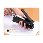 Dynamo Stapler, 20-Sheet Capacity, Black