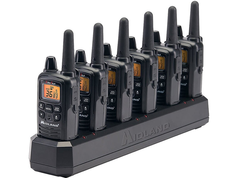 Midland BizTalk Two-Way Business Radio Six-Slotted Desktop Charger, Black (BGC600)