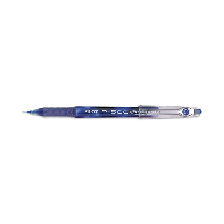 Precise P-500 Gel Pen, Stick, Extra-Fine 0.5 Mm, Blue Ink, Blue Barrel, Dozen
