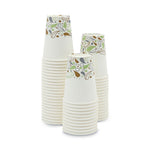 Deerfield Printed Paper Hot Cups, 12 oz, 50/Sleeve, 20 Sleeves/Carton
