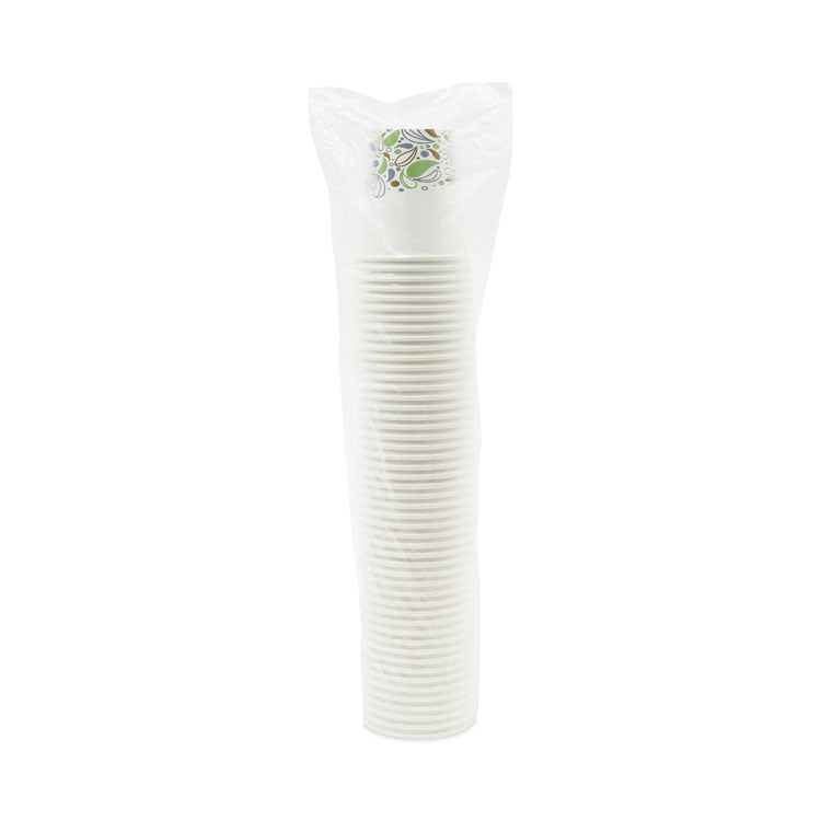 Deerfield Printed Paper Hot Cups, 10 oz, 50/Sleeve, 20 Sleeves/Carton