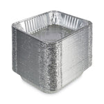 Aluminum Steam Table Pans, Half-Size Deep, 400 Gauge, 2.56" Deep, 10.38 x 12.75, 100/Carton