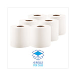 Center-Pull Hand Towels, 2-Ply, Perforated, 7.5 x 9, White, 600/Roll, 6 Rolls/Carton