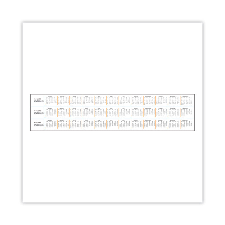 Wallmates Self-Adhesive Dry Erase Weekly Planning Surfaces, 18 X 24, White/gray/orange Sheets, Undated