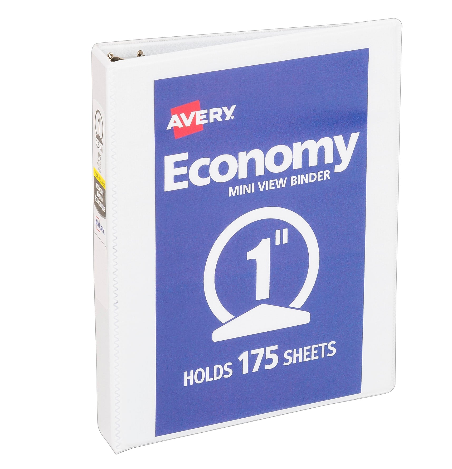Avery 1" 3-Ring Mini Binders, White (05806)