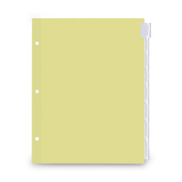 Insertable Tab Index, 8-Tab, 11 x 8.5, Buff, Clear Tabs, 6 Sets