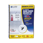 Self-Laminating Magnetic Style Name Badge Holder Kit, 2" X 3", Clear, 20/box