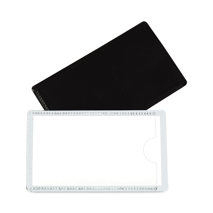 Slap-Stick Magnetic Label Holders, Side Load, 4.25 X 2.5, White, 10/pack