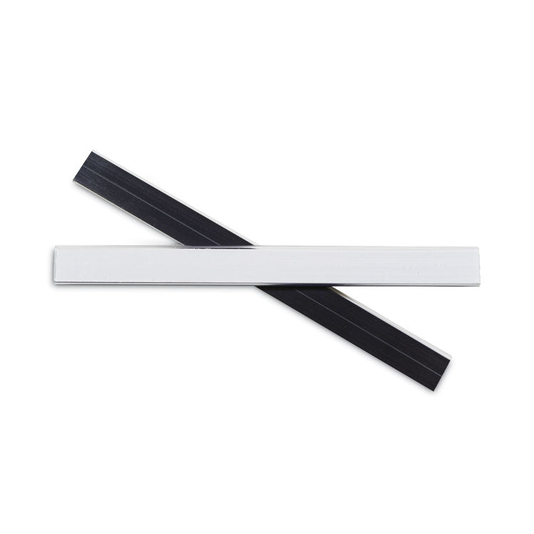 HOL-DEX Magnetic Shelf/Bin Label Holders, Side Load, 0.5 x 6, Clear, 10/Box