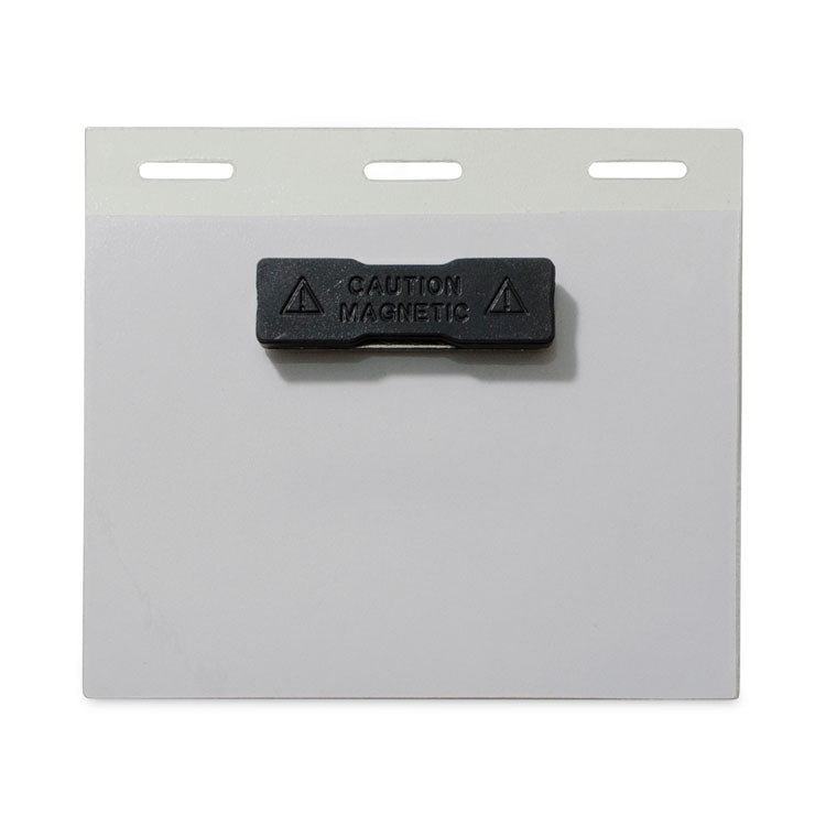 Self-Laminating Magnetic Style Name Badge Holder Kit, 3" X 4", Clear, 20/box