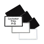 Slap-Stick Magnetic Label Holders, Side Load, 4.25 X 2.5, Gray, 10/pack
