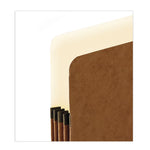 Standard Expanding File Pockets, 3.5" Expansion, Letter Size, Redrope, 25/Box